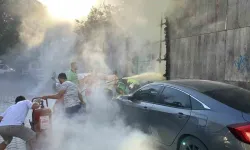 İzelman otoparkında korku dolu anlar: Yangın sonrası şüpheli gözaltında