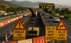 Karayolları yol çalışması için İzmir'de 21 Ağustos'a kadar o şeritleri kapatıyor!