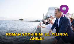 İzmir Körfezi kırmızıya büründü: Roman Soykırımı 81. yılında anıldı
