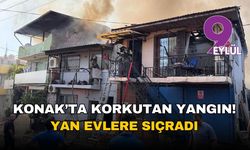 İzmir Konak'ta çıkan yangın hızla yayıldı: Çok sayıda ev tehlike altında
