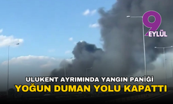 Ulukent ayrımında yangın paniği: Yoğun duman yolu kapattı