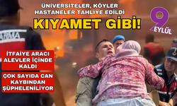 Yangında can pazarı.... İtfaiye aracı yandı, hastanede tahliyeler başladı