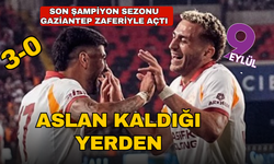 Galatasaray perdeyi galibiyetle açtı: 3-0