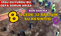 Bu kez sorun arıza... İzmir'deki 8 ilçede 32 saatlik su kesintisi