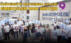 Üniversite kapısında eylem: Emekçiler hak arıyor