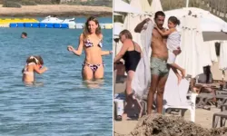 Kenan İmirzalıoğlu ve Sinem Kobal’dan Alaçatı’da aile tatili