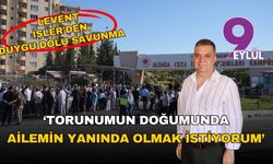 Kooperatif davasında Levent İşler: 'Torunumun doğumunda ailemin yanında olmak istiyorum'