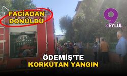 İzmir Ödemiş'te korkutan yangın! Faciadan dönüldü