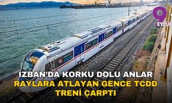 İZBAN’da korku dolu anlar: Raylara atlayan gence TCDD treni çarptı, seferler durdu