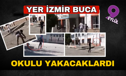 Okula yaptıklarına bakın! Camları kırdılar, ağacı yakmaya çalıştılar