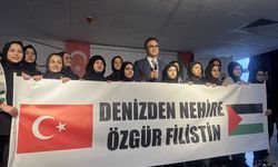 İzmir'de öğrencilerden Filistin'e destek mesajı