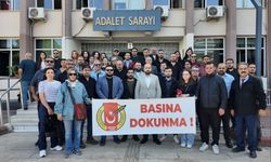 Aydın’da gazeteciler meslektaşlarına yönelik saldırıya tepki gösterdi