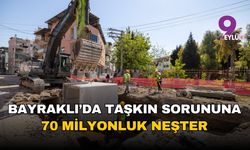 İzmir Bayraklı Tepekule'de taşkın sorununa neşter