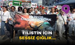 Fİlistin için İzmir'de sessiz çığlık...
