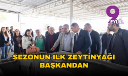 Sezonun ilk zeytinyağı Başkan Tugay’dan