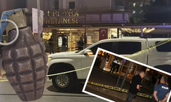 Korku dolu anlar! Pastaneye el bombası attılar