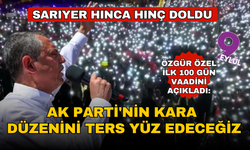 Sarıyer Hınca hınç doldu, Özgür Özel ilk 100 gün vaadini açıkladı... O borçlar silinecek