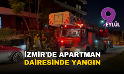 İzmir’de apartman dairesinde yangın: 4 kişi ve 1 köpek kurtarıldı
