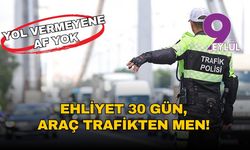 Ambulansa yol vermeyene af yok: Ehliyet 30 gün, araç trafikten men!
