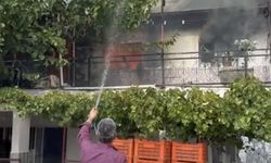 Manisa'da evde çıkan yangında ikinci kat kullanılmaz hale geldi