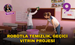 Robotla temizlik, geçici vitrin projesi
