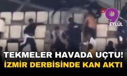 İzmir derbisinde dehşet anları: Kendi taraftarları birbirini bıçakladı!