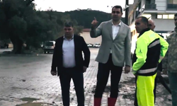 CHP İl Başkanı Çağatay Güç sel felaketinin yaşandığı Foça'da
