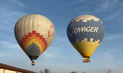 Kapadokya’da öğretmenler için balonlarla gökyüzüne uzanan kutlama