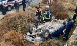 Şarampole yuvarlanan otomobilde 82 yaşındaki sürücü hayatını kaybetti