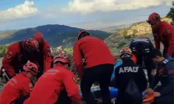Aydın'da dağda can pazarı... Askeri helikopterle kurtarıldı