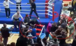 Boks maçı meydan kavgasına dönüştü