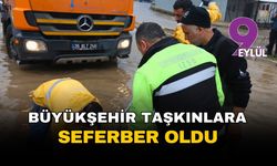 Karaburun, Çeşme ve Foça'da etkili olan yağışlar için ekipler seferber oldu