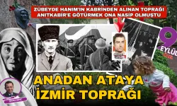 Zübeyde Hanım'ın kabrinden alınan toprak Atatürk'ün kabrine bırakılmıştı