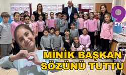 Menderesli minik başkan vaadini yerine getirdi