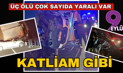 5 araç birbirine girdi, ortalık kan gölüne döndü: Ölü ve yaralılar var