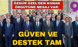 Özgür Özel’den Konak örgütüne selam: “Güven ve destek tam”