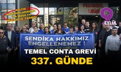 Temel Conta 337 gündür grevde: Adliye koridorlarında 'Ya masa ya mücadele' çağrısı