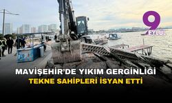 Karşıyaka sahilinde yıkım gerginliği: Kepçeler geldi, tekne sahipleri isyan etti