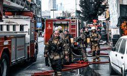 İş hanını alevler sardı, itfaiye 12 kişiyi kurtardı