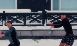 Arda Güler, memleketi Bolu'da arkadaşıyla top oynadı