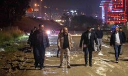 Bornova’da gece mesaisi! Ömer Eşki sahaya indi