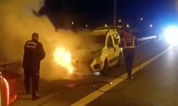 Aydın’da araçta çıkan yangın söndürüldü