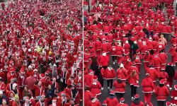 ABD'de yüzlerce Noel Baba aynı anda koştu