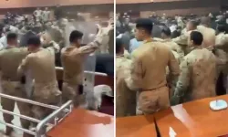 Mahkemede karıştı! Sanıklar jandarmaya sandalyelerle saldırdı