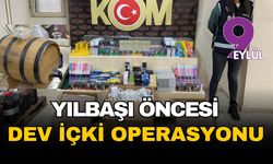 İzmir’de yılbaşı öncesi dev kaçakçılık operasyonu: Tonlarca sahte içki ve tütün yakalandı