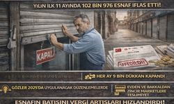 Türkiye’nin acı tablosu: Her gün 312 esnaf umudunu kaybederek kepenk indiriyor