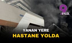 Yanan araziye sağlık tesisi yolda