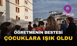 Öğretmenin bestesi öğrencilerin renkli dünyasına ışık tuttu