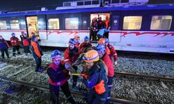 Menemen İZBAN İstasyonu’nda deprem ve kaza tatbikatı