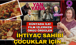 Dünyada ilk... 250 kadın filmi örgü örerek izledi